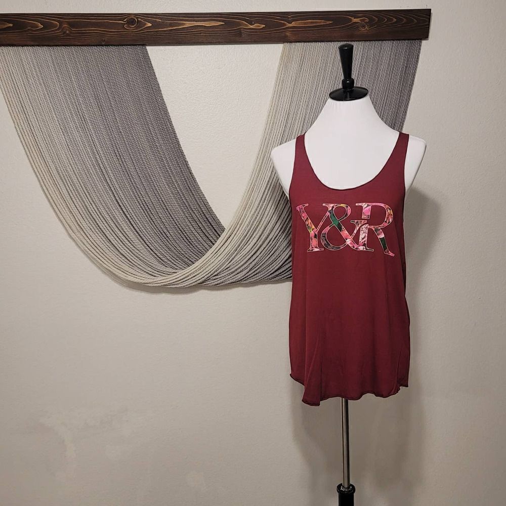 Young & Reckless Floral Logo Tank Sz L